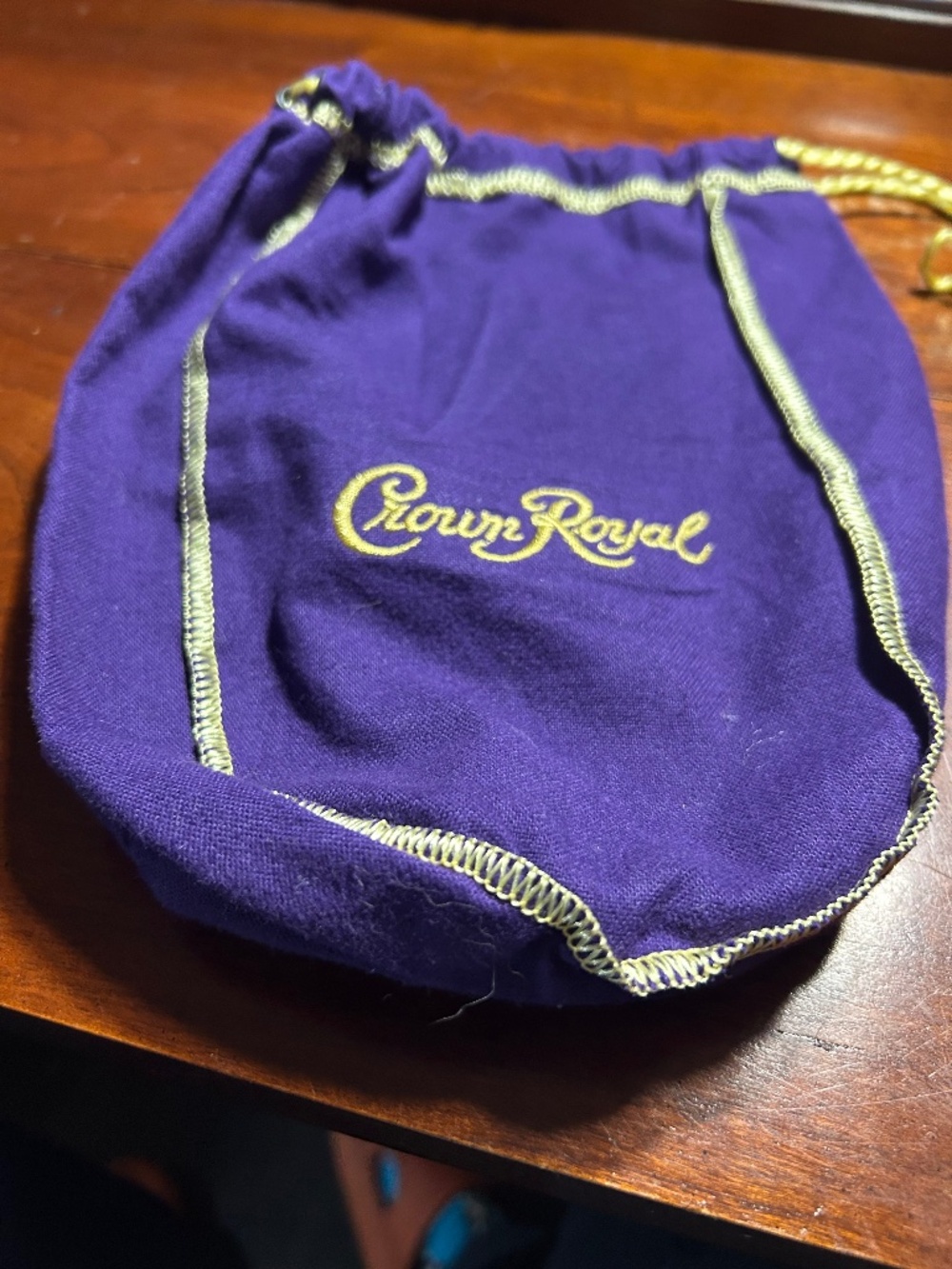 Seagrams Crown Royal Purple Dust Bag. Nice rich color 9/ by 6